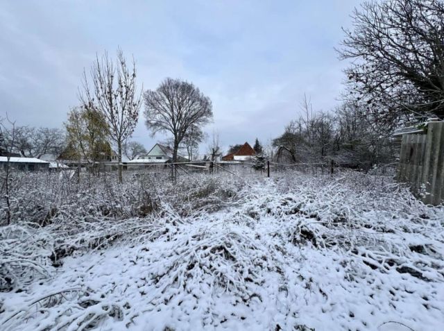 Grundstück mit Blick Richtung Wohngebäude - Leerstehendes Einfamilienhaus auf großem Grundstück **ca. 30 km östlich von Magdeburg**