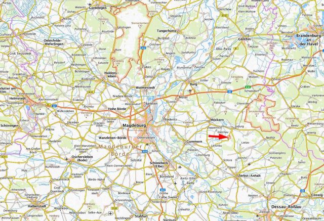 Lage in der Region - Leerstehendes Einfamilienhaus auf großem Grundstück **ca. 30 km östlich von Magdeburg**