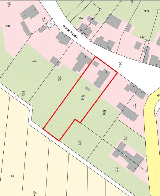 Lageskizze - Leerstehendes Einfamilienhaus auf großem Grundstück **ca. 30 km östlich von Magdeburg**