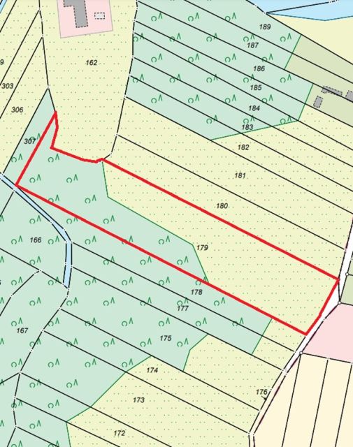 Lageskizze - Als Weideland verpachtete Grünfläche partiell mit Gehölzbewuchs östlich von Berlin
