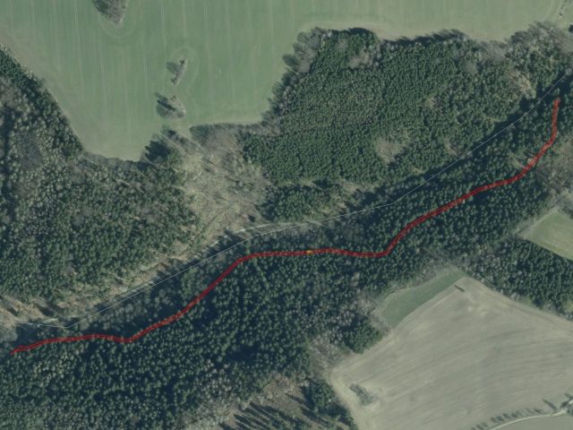 Lageskizze - Unbefestigte Verkehrsfläche entlang des Scheidebaches **vertragslose Nutzung**