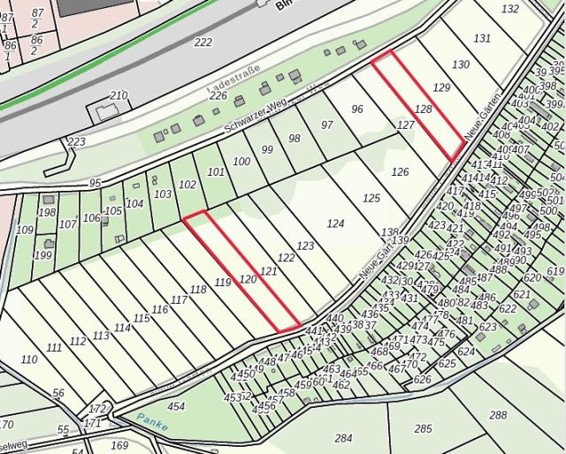 Lageskizze - Zwei Landwirtschaftsflächen im nördlichen Berliner Speckgürtel