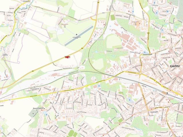 Lage des Verkaufsgegenstandes - Landwirtschaftsfläche an der B 6 **vertragslose Nutzung**