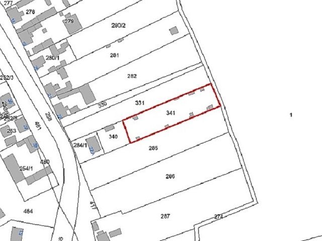 Lageskizze - Verpachtete Kleingartenfläche in Neuhardenberg zwischen Wohnbebauung und Schlosspark