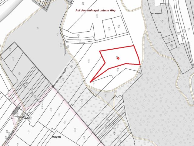 Umgebungsskizze - Waldfläche in der Vordereifel ca. 30 km westlich von Koblenz am Vulkanpfad und an der Flanke des Bellerbergvulkans