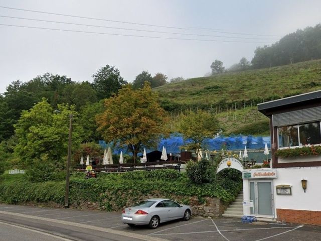 Blick Richtung Verkaufsfläche und Umgebung - Vertragsfreies Grundstück für den Weinanbau in unmittelbarer Nachbarschaft eines Landhotels