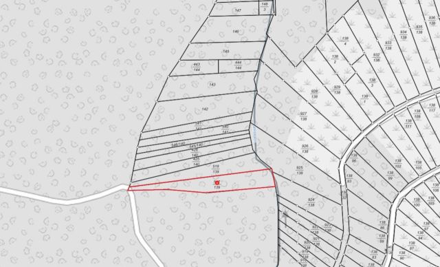 Lageskizze - Bewaldete Fläche am ´Fahlsbach´ im Wein- und Ferienort Ernst an der Mosel
