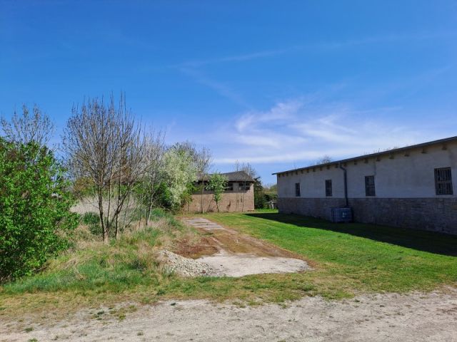 Blick auf Verkaufsfläche linke Seite und Nachbarbebauung - Unbebautes Grundstück in Ortslage von Warmsdorf