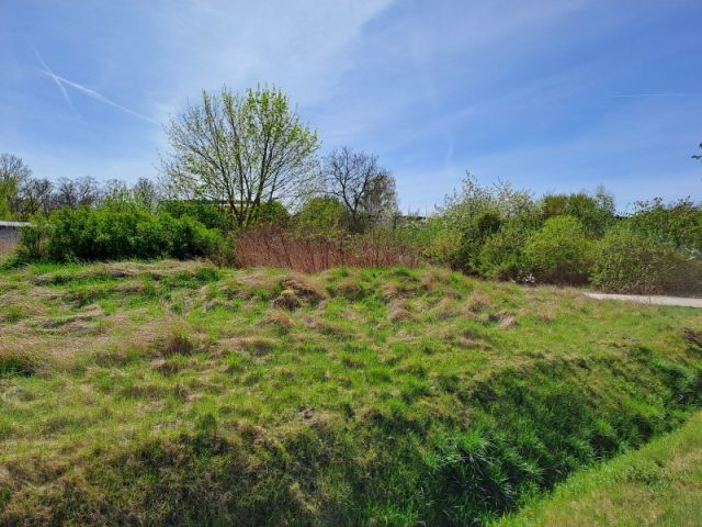 Blick auf Verkaufsfläche und Umgebung - Unbebautes Grundstück in Ortslage von Warmsdorf