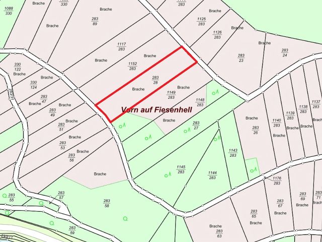 Lageskizze - Gerodeter Weinberg in der Weinbaugemeinde Zell (Mosel)