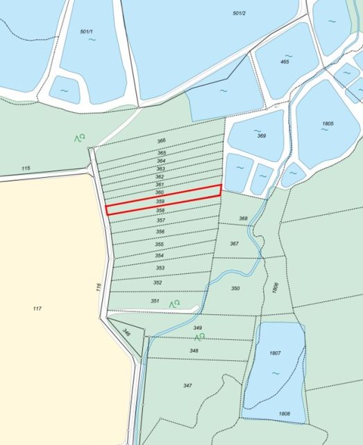 Lageskizze - Kleine Waldfläche in der Oberpfalz in Bayern