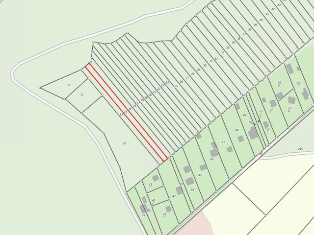 Umgebungsskizze - Vertragsfreier Waldstreifen angrenzend an Erholungsgrundstücke und unmittelbar am Potsdamer Stadtrand