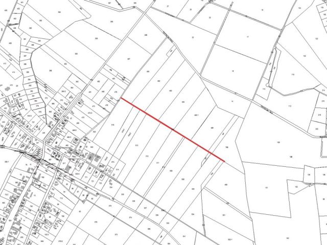 Lageskizze - Langer Landwirtschafts-/Ackerstreifen südöstlich von Berlin