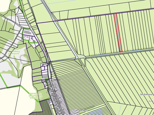 Lageskizze mit Umgebung - Vertragslos genutzte Landwirtschaftsfläche im Oderbruch