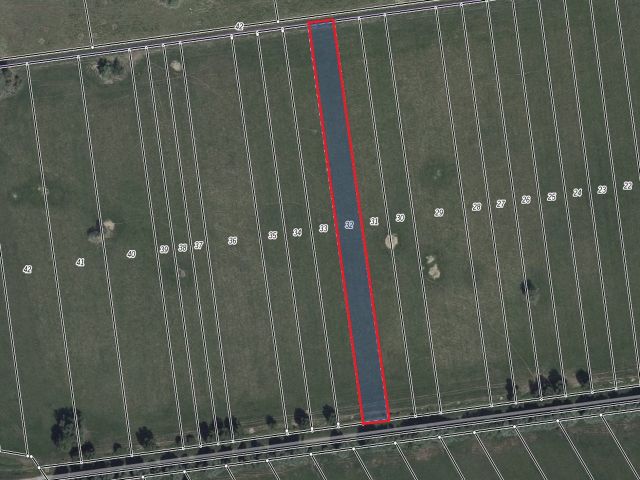 Lageskizze mit Luftbildunterlegung - Vertragslos genutzte Landwirtschaftsfläche im Oderbruch