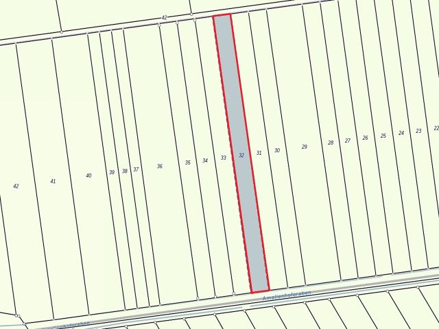 Lageskizze - Vertragslos genutzte Landwirtschaftsfläche im Oderbruch