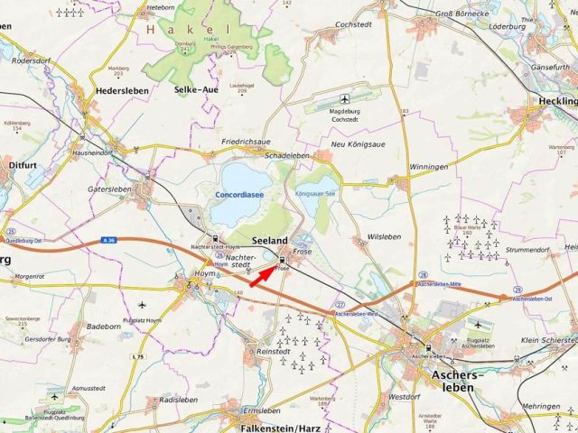 Lage des Verkaufsgegenstandes - Parzelle in einer ehemaliger Kleingartenanlage **vertragfrei**