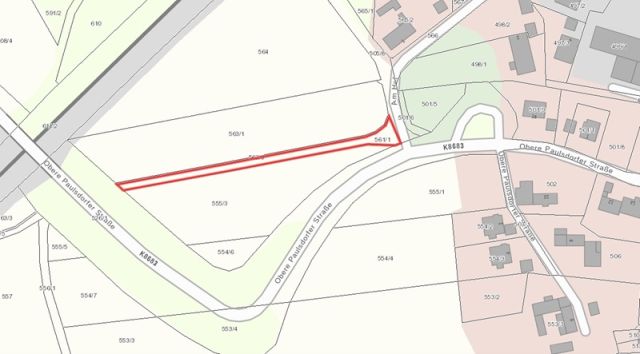Lageskizze - Vertragslos genutzte Ackerfläche in der Oberlausitz