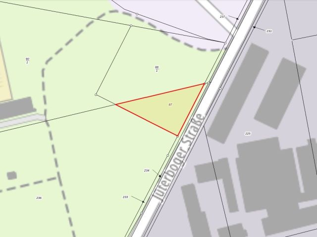 Lageskizze - Gepflegte, innerörtliche Grünfläche **verpachtet**