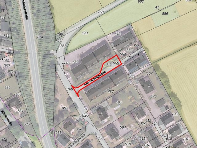 Lageskizze - Tlw. vertragslos genutzte Garten- und Parkplatzfläche **auch als Zuwegung und Zufahrt genutzt**