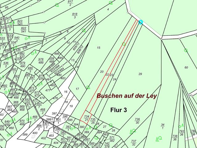 Lageskizze - Vertragsfreie bewaldete Fläche im Moseltal, nordöstlich der B 49 und nahe dem ´Bahnhof Nachtigall´
