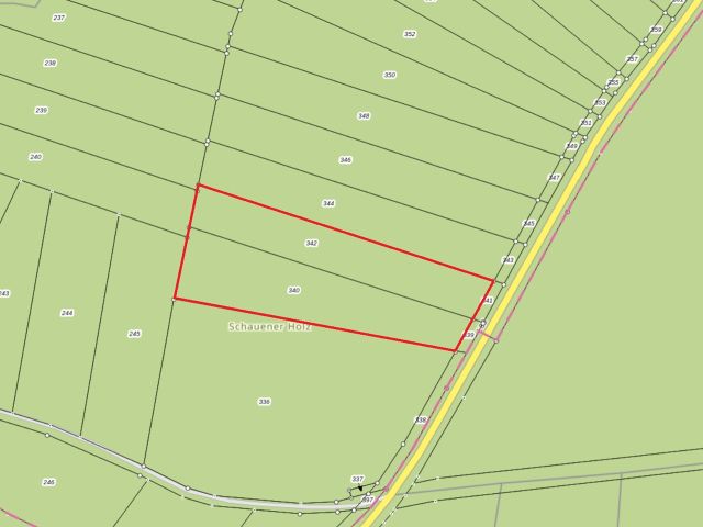 Lageskizze - Über 1,7 Hektar vertragsfreie Waldfläche nördlich des Harzes