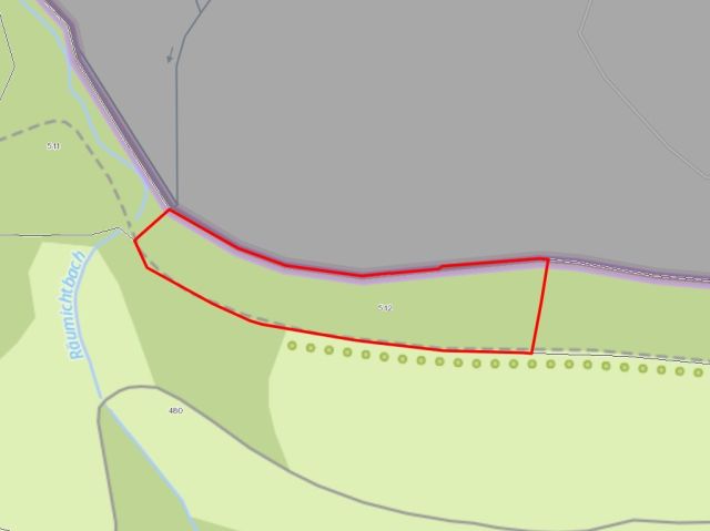 Lageskizze - Vertragsfreie teilweise mit Laubbäumen bewachsene Fläche im Landkreis Sächsische Schweiz-Osterzgebirge
