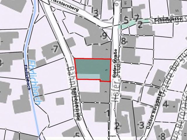 Lageskizze - Leerstehendes Wohn- und Geschäftshaus in Hirschberg **zentrale Ortslage**