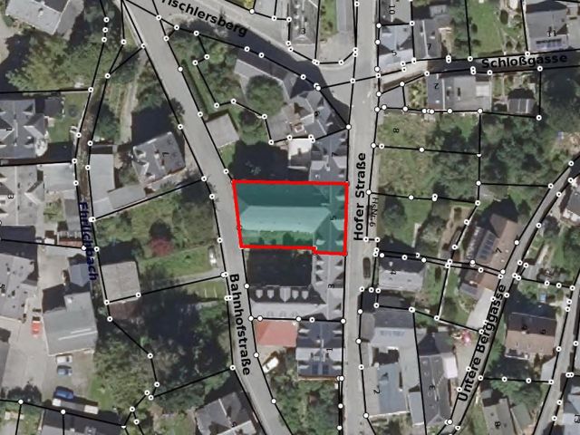 Lageskizze - Leerstehendes Wohn- und Geschäftshaus in Hirschberg **zentrale Ortslage**