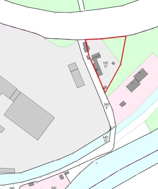 Lageskizze - Ehemaliges Wohngebäude mit separater Garage zwischen Chemnitz und Plauen