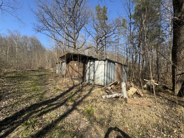 Blick auf Verkaufsfläche und Umgebung mit überbauenden Nebengebäuden/Schuppen - Ehemaliges Wohngebäude mit separater Garage zwischen Chemnitz und Plauen