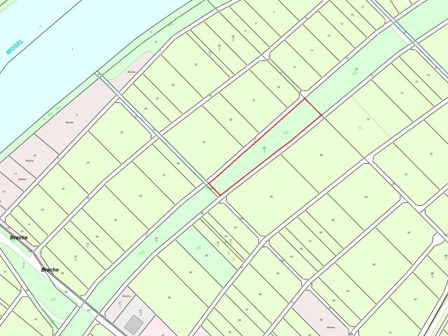 Lageskizze - Mit Wildwuchs und Gehölzen naturbelassene Fläche zwischen Weinbergen an der Mosel