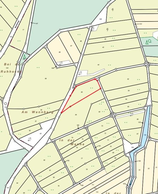 Lageskizze - Grünlandfläche mit Gehölzbewuchs in der Wetterau