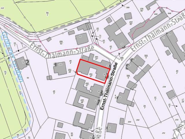 Lageskizze - Leerstehendes Wohn- und Geschäftshaus