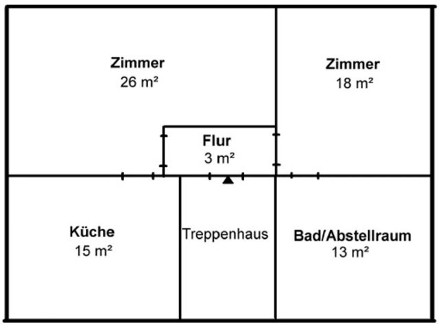 Grundriss OG - Leerstehendes Wohn- und Geschäftshaus