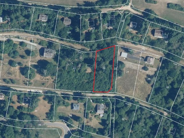 Lageskizze mit Luftbildunterlegung - Vertragsfreies Wochenendgrundstück - Lage innerhalb eines B-Planes **etwa 40 km vom Wiesbadener Zentrum entfernt**