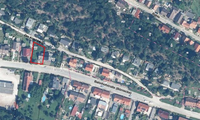 Lageskizze - Leerstehende Doppelhaushälfte mit Garage zwischen Wernigerode, Halberstadt und Quedlinburg