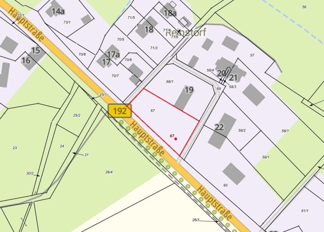 Lageskizze - Grundstück mit Bauvorbescheid für den Neubau eines Wohngebäudes ca. 13 km von der Hansestadt Wismar an der Ostseeküste entfernt