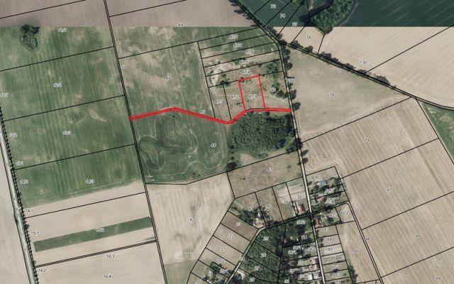 Umgebungsskizze - Großes bis 30.09.2025 verpachtetes Freizeit-/Gartengrundstück in der Sternberger Seenlandschaft