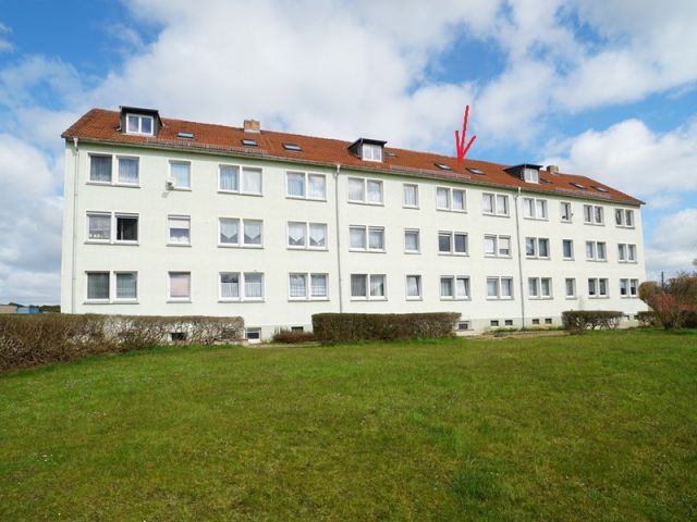 Lage der Wohnung - Aufnahme aus 2021 - Vermietete 2-Zimmer-DG-Eigentumswohnung ca. 10 km westlich von Altenburg