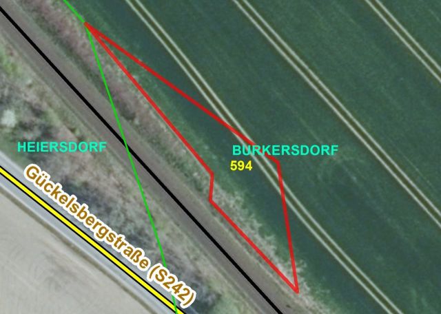 Lageskizze - Landwirtschaftsfläche im Landkreis Mittelsachsen - vertragslos genutzt