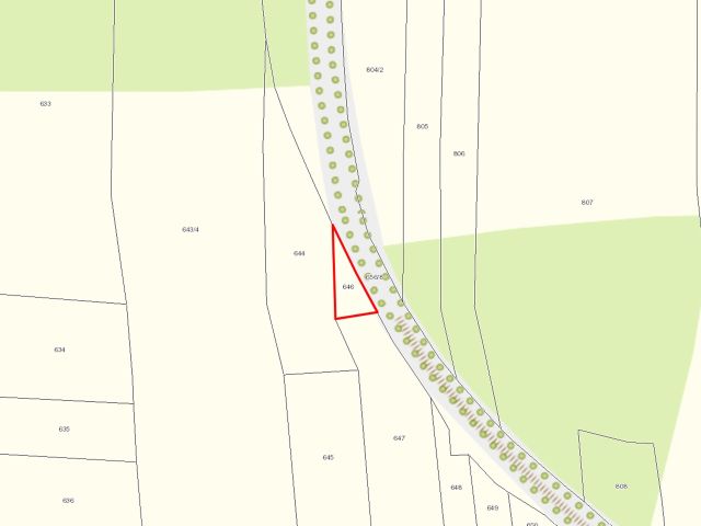 Lageskizze Flurstück 646 - Splitterflächen bei Schmorkau