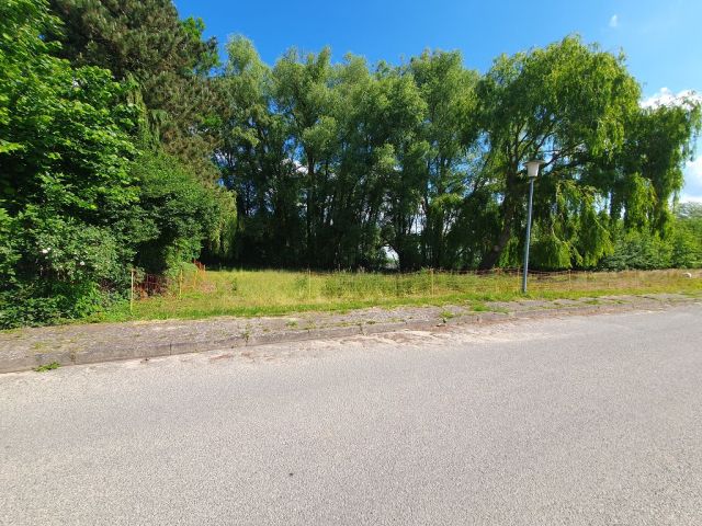 Blick auf Verkaufsfläche und Umgebung - Grundstück mit ca. 75 m Uferfront  am Kavelsdorfer See und neben Wohnbebauung * ca. 35 km südlich vom Darß