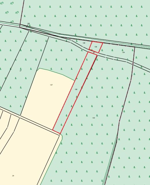 Lageskizze - Teilweise verpachtete Waldfläche im Landkreis Dahme-Spreewald