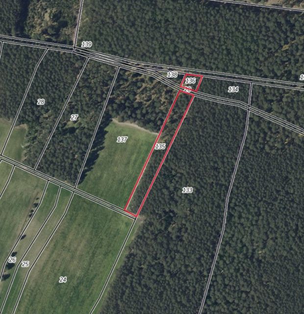 Lageskizze - Teilweise verpachtete Waldfläche im Landkreis Dahme-Spreewald