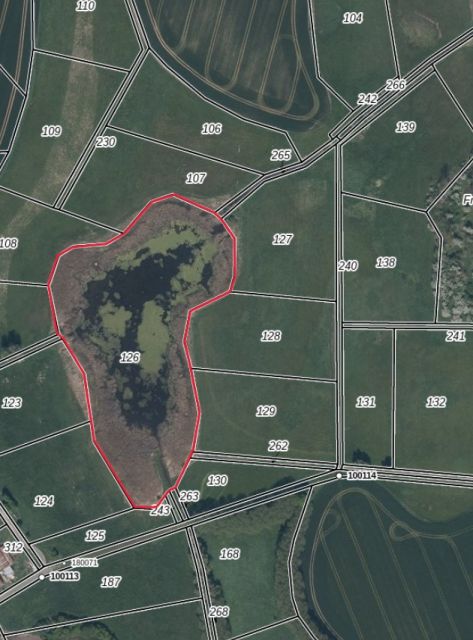 Lageskizze - Über 2,2 ha Wasserfläche und Uferbereich des ´Sacksees´ in der Uckermark