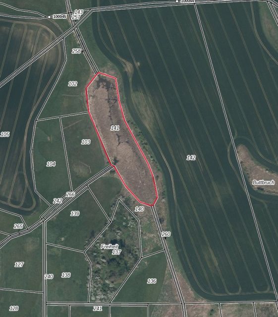 Lageskizze - Über 1,2 ha Wasserfläche und Uferbereich ´Der lange See´ in der Uckermark