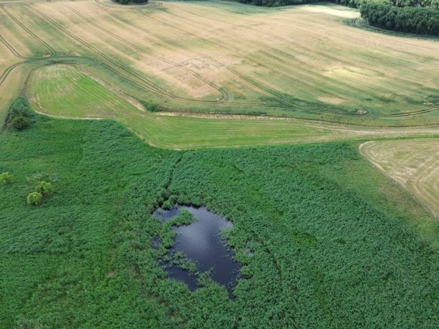 Blick auf Verkaufsobjekt und Umgebung - Wasserfläche und Uferbereich ´Der runde See´ in der Uckermark