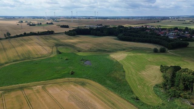 Blick auf Umgebung und Verkaufsgegenstand - Wasserfläche und Uferbereich ´Der runde See´ in der Uckermark