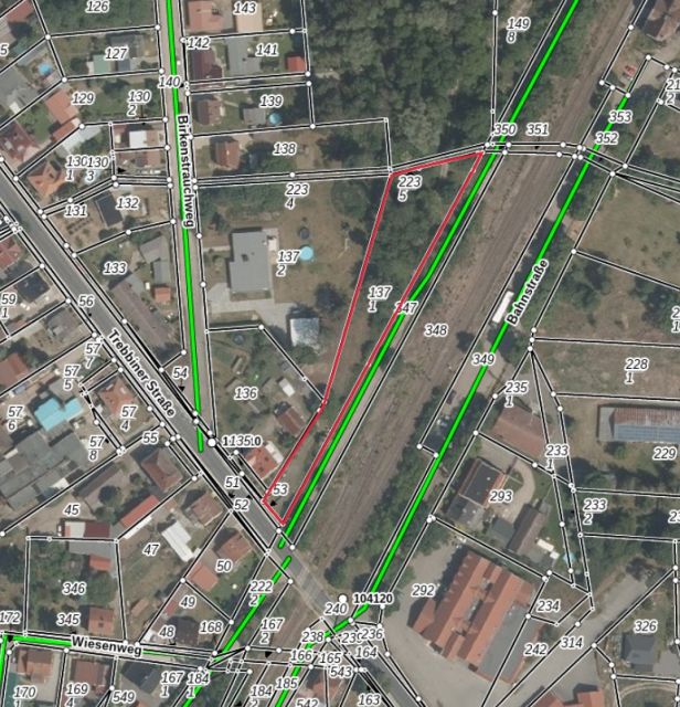Umgebungsskizze - Vertragsfreies Grundstück lt. FNP teilweise Wohnbaufläche im südlichen ´Berliner Speckgürtel´